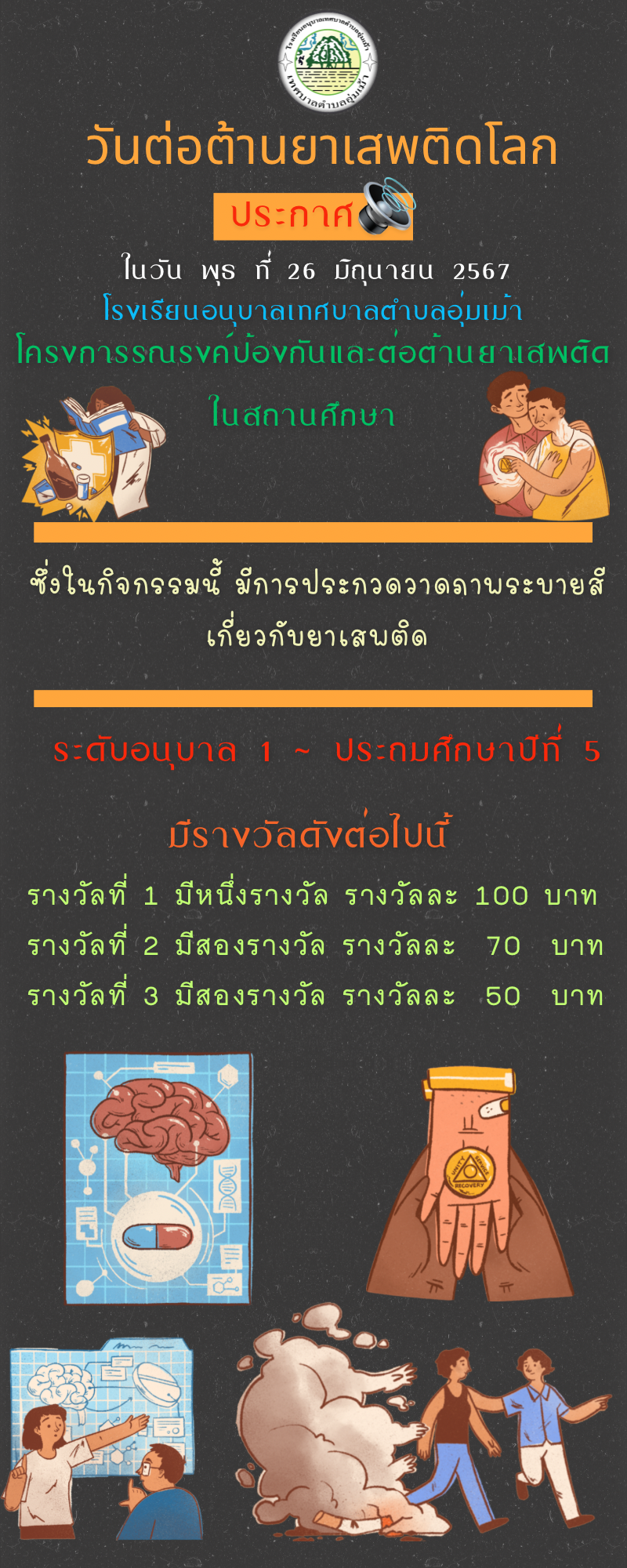 โครงการรณรงค์ป้องกันและต่อต้านยาเสพติดในสถานศึกษา